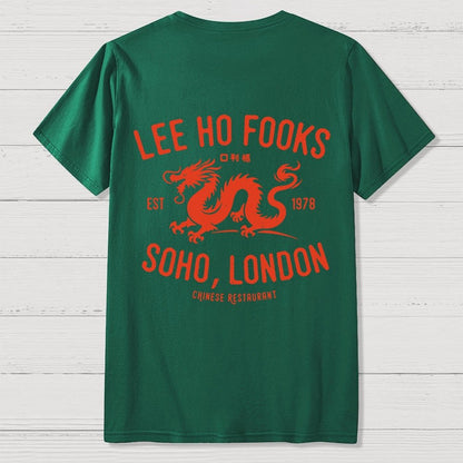Lee Ho Fooks Vintage Resto Back Printing Geek T-Shirt