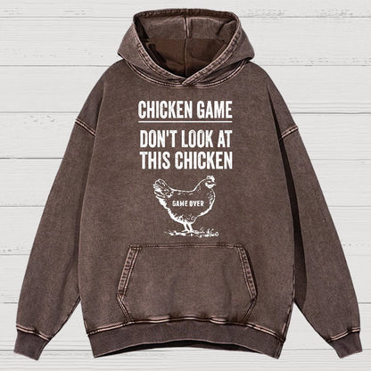 Chicken Game Vintage Distressed Hoodie