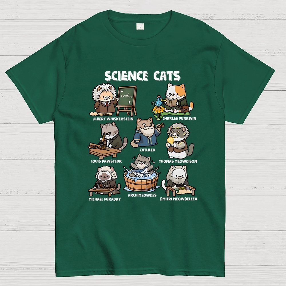 Science Cats Geek T-Shirt