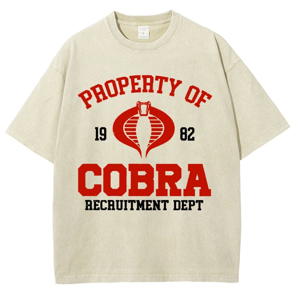 Property of cobra Vintage Distressed T-shirt