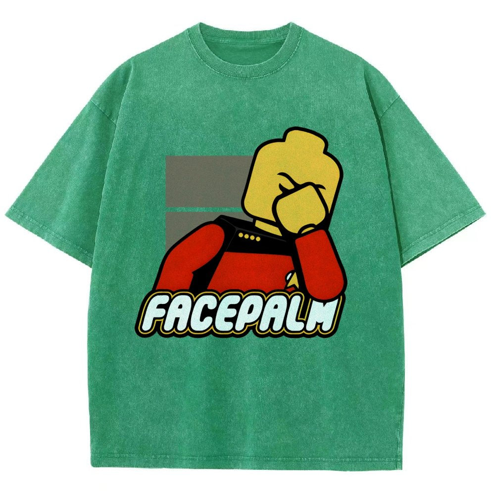 Facepalm Vintage Distressed T-shirt