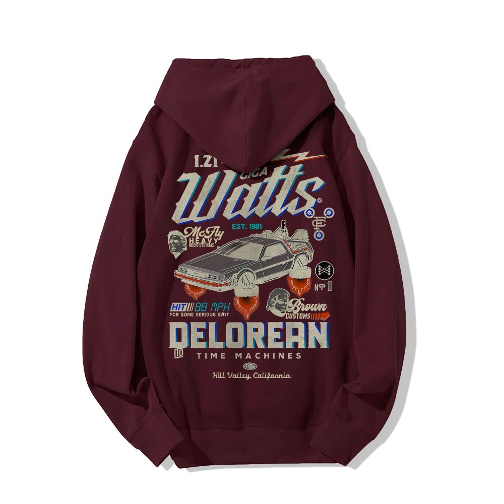 Gigawatts Garage Remix Printed Back Unisex Cotton Hoodie
