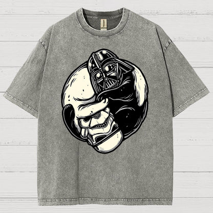 Black and White Cats Vintage Distressed T-shirt