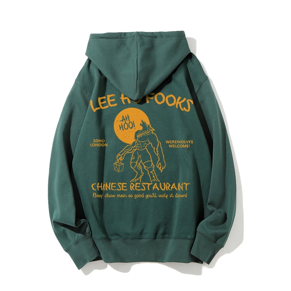 Lee Ho Fooks Chinese Restaurant Printed Back Unisex Cotton Hoodie