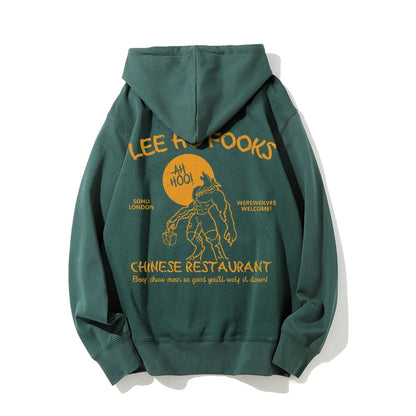 Lee Ho Fooks Chinese Restaurant Printed Back Unisex Cotton Hoodie