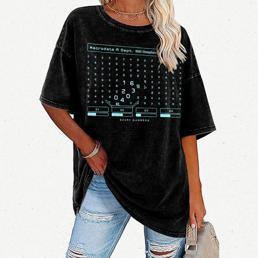 Scary Numbers Vintage Distressed T-shirt