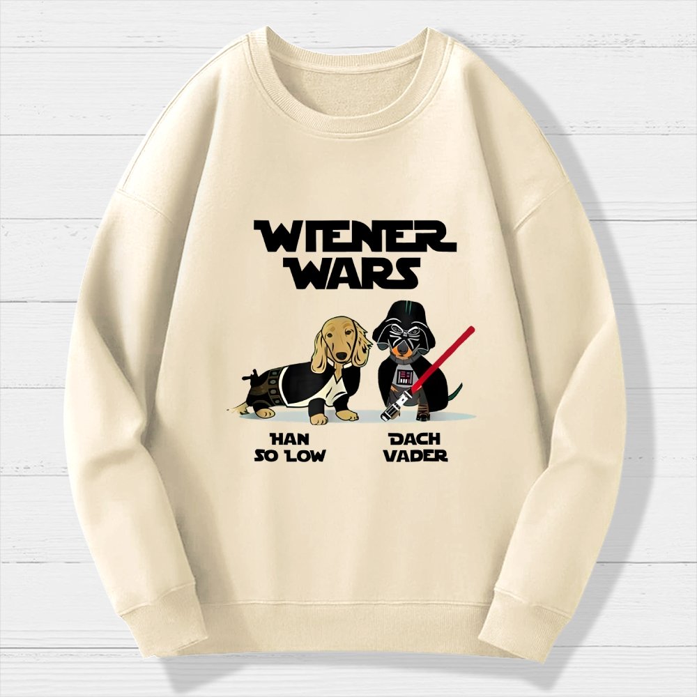 Wiener Wars Funny Dachshund Geek Cotton Sweatshirt