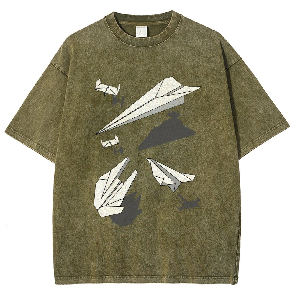 Paper Wars Vintage Distressed T-shirt 2601000782