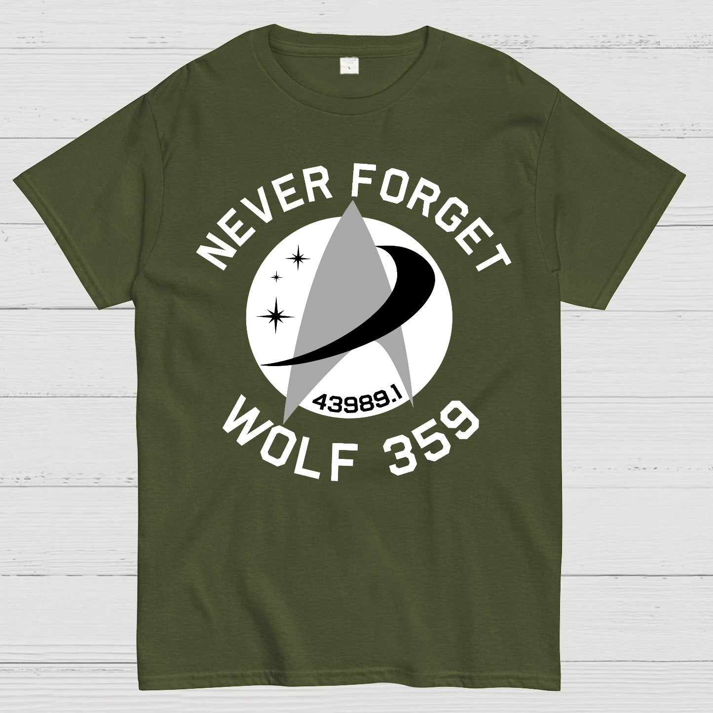 Never Forget Wolf 359 Geek T-Shirt