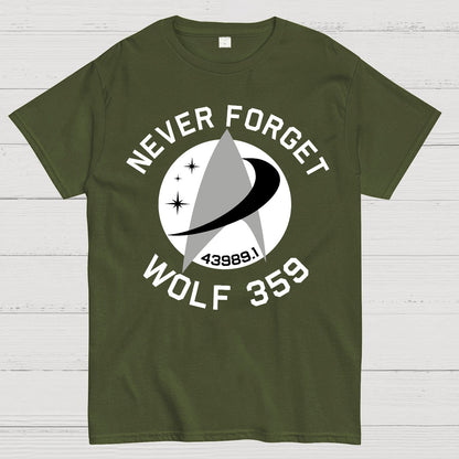 Never Forget Wolf 359 Geek T-Shirt