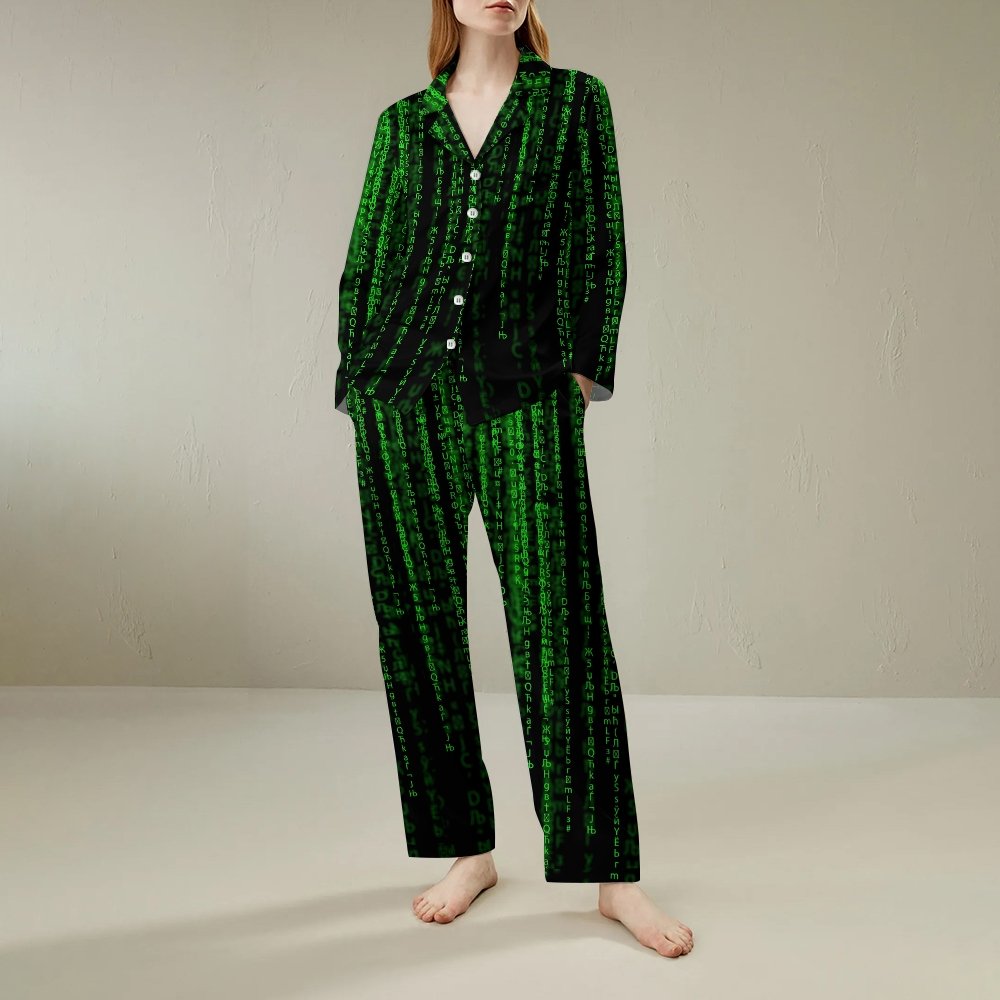 Programmer Offset Code Geek Long Sleeve Pajama Set