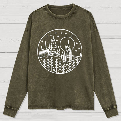 Vacation Geek Nerd Washed Long Sleeve Tee