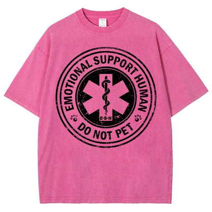 Emotional Support Human Vintage Distressed T-shirt