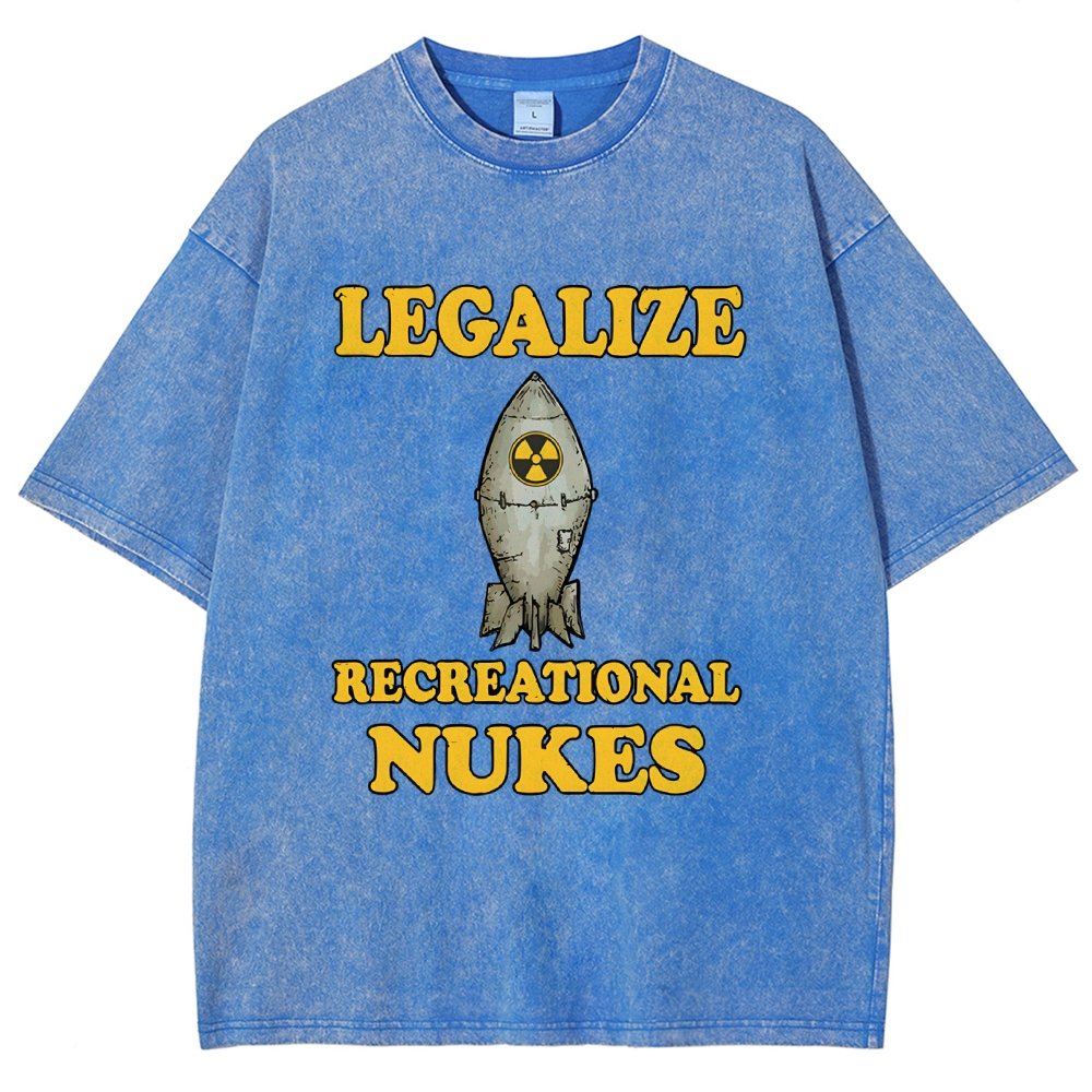 Legalize Recreational Nukes Vintage Distressed T-shirt
