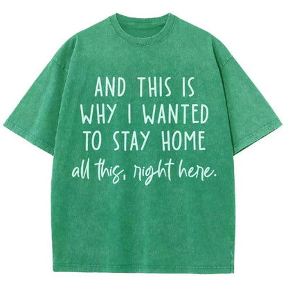 Sarcastic Introvert And This Is Why I Wanted To Stay Home Vintage Distressed T-shirt