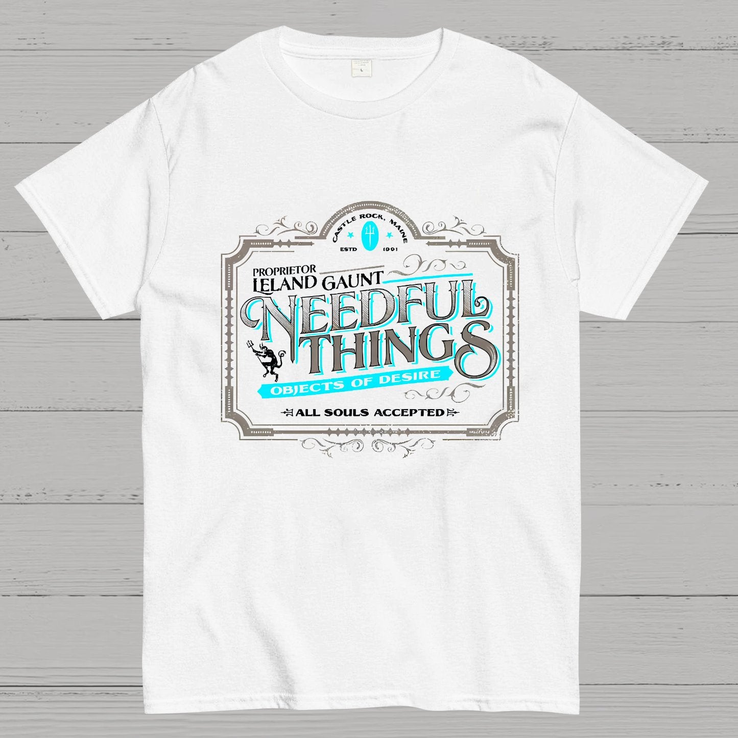 Needful Things Gothic Horror Graphic Geeky T-Shirt