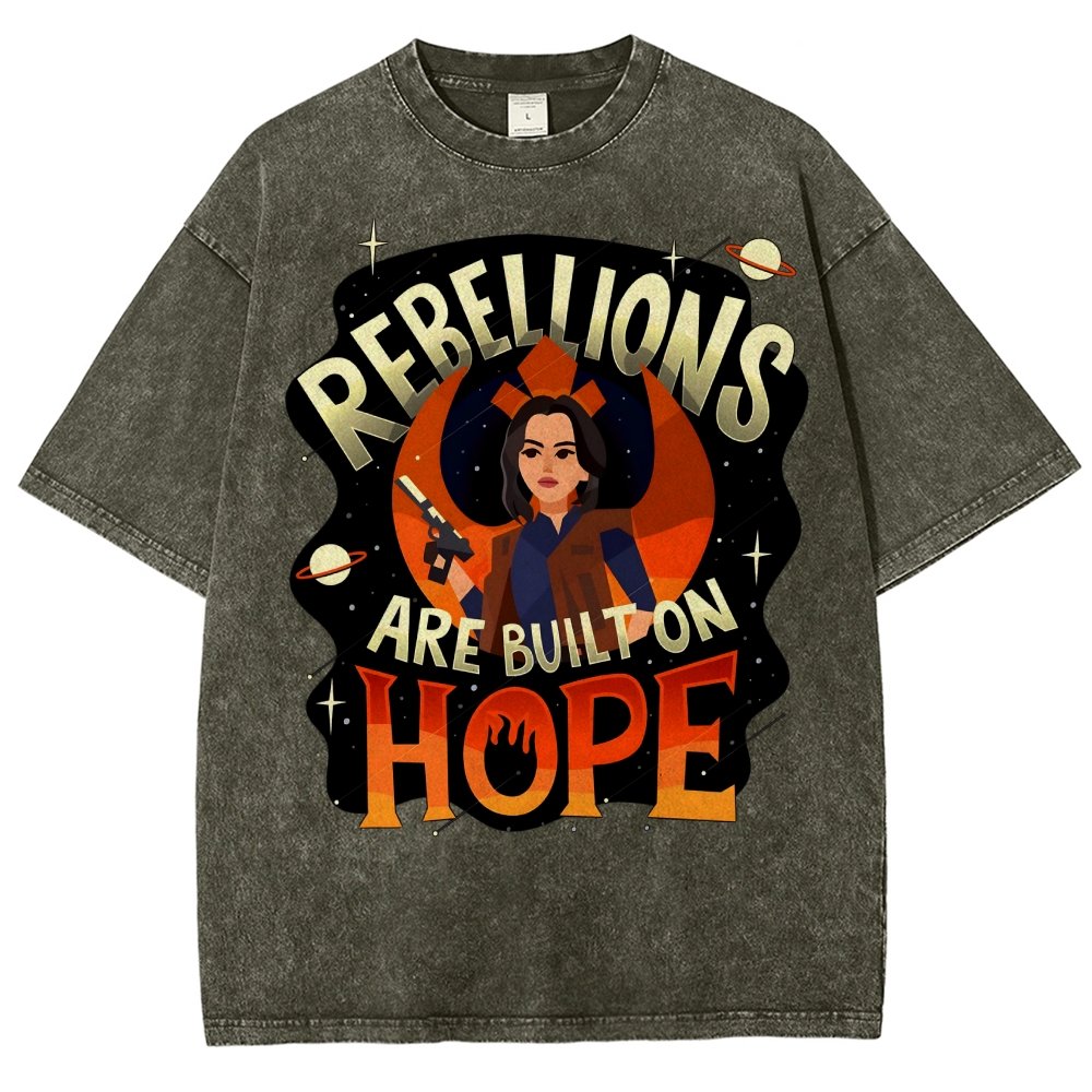 Rebellions Are Built on Hope Vintage Distressed T-shirt