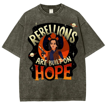 Rebellions Are Built on Hope Vintage Distressed T-shirt