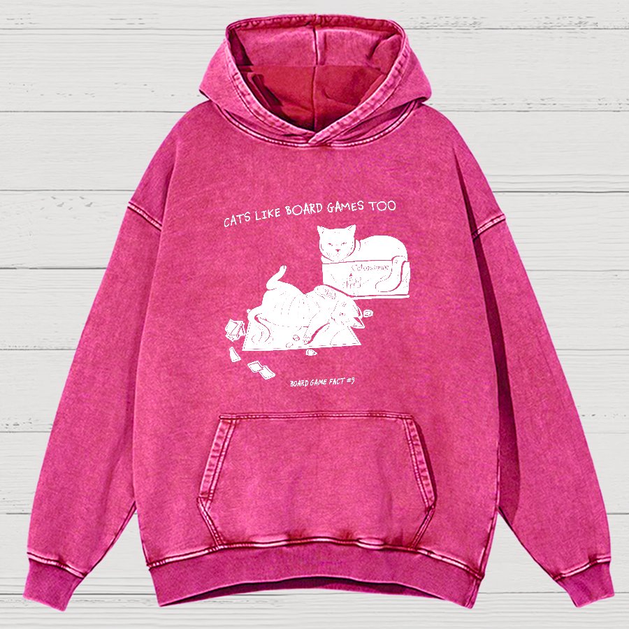 Board Game Fact #9 Vintage Distressed Hoodie