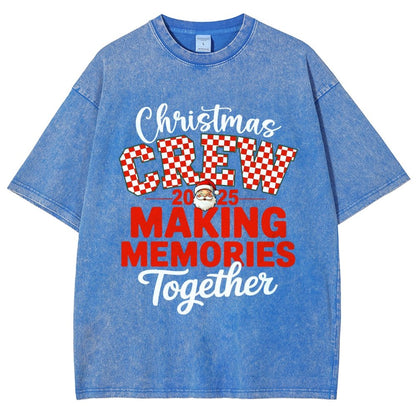 Retro Family Christmas Vintage Distressed T-shirt