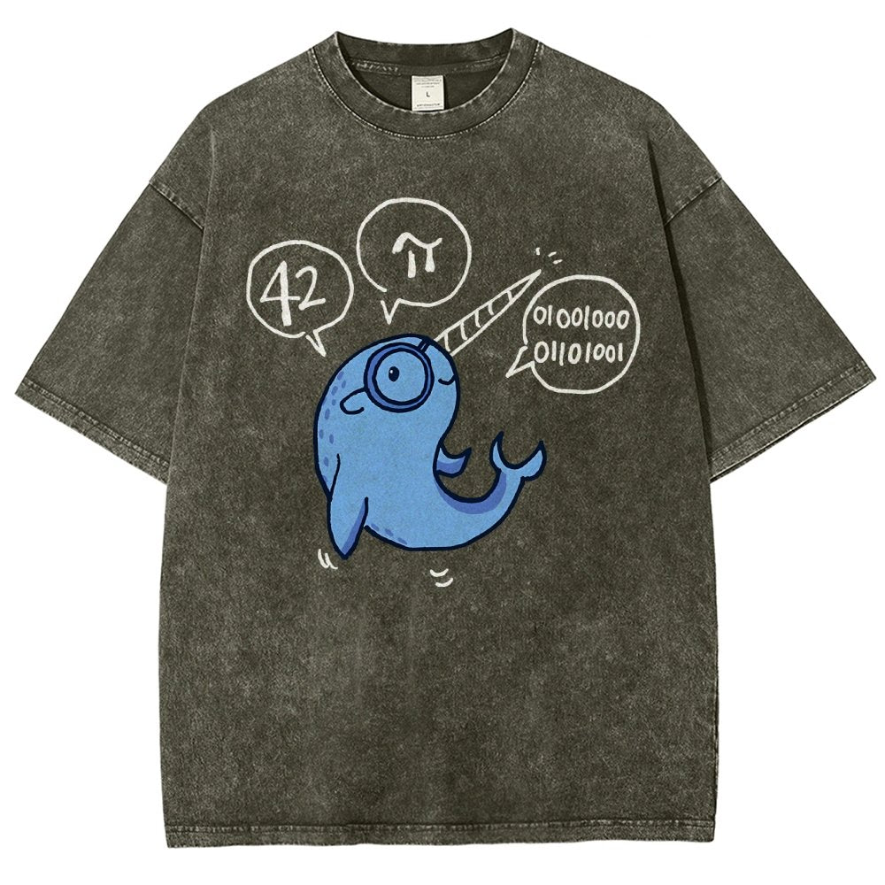 42-π Vintage Distressed T-shirt