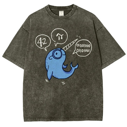 42-π Vintage Distressed T-shirt