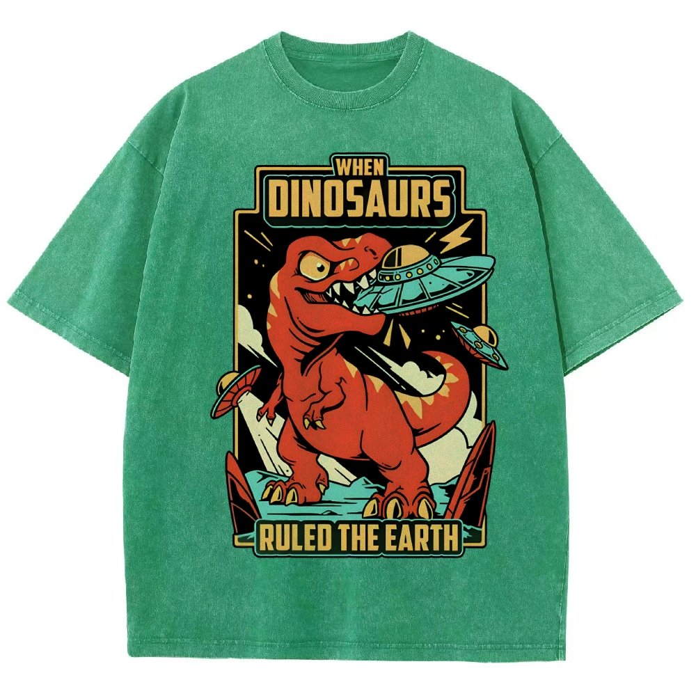 When Dinosaurs Ruled The Earth Vintage Distressed T-shirt