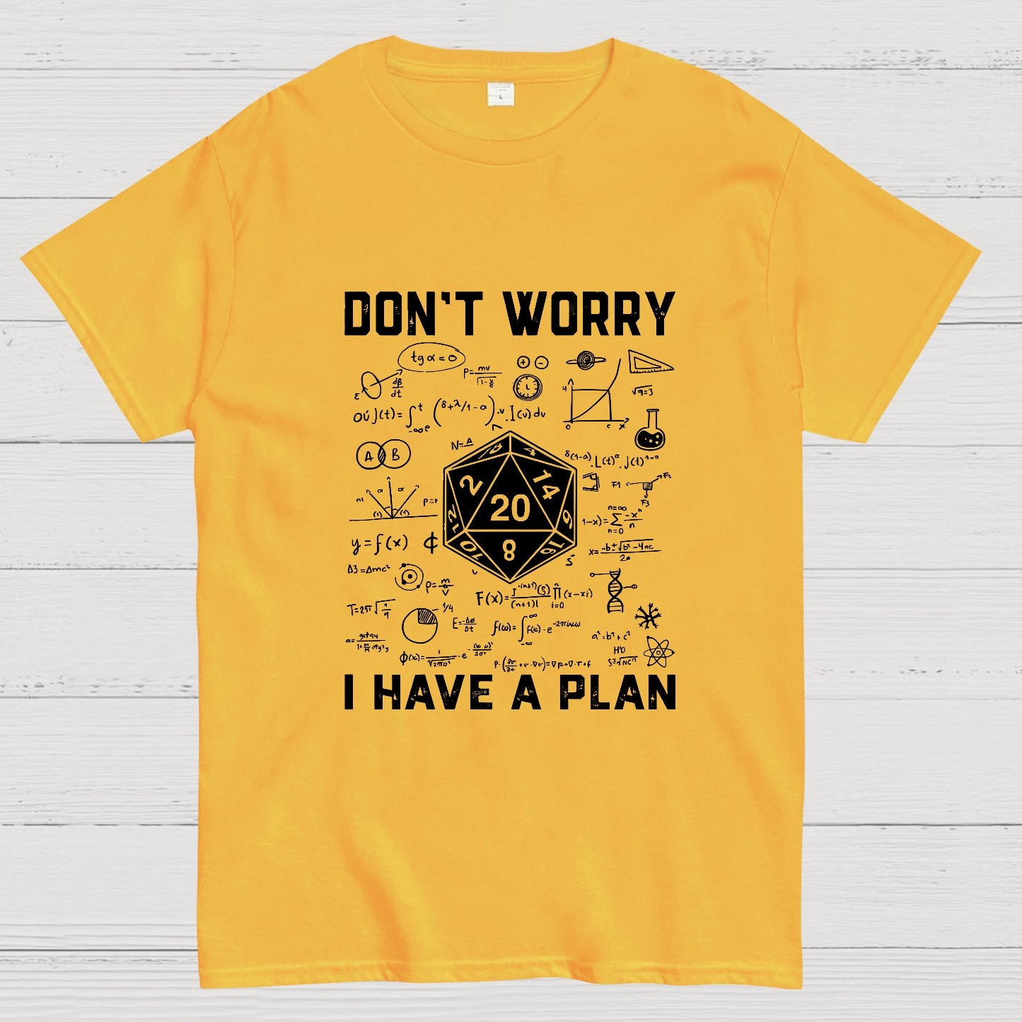 Don't Worry I Have A Plan, Funny Dungeon Chaotic Dragon Geeky T-Shirt