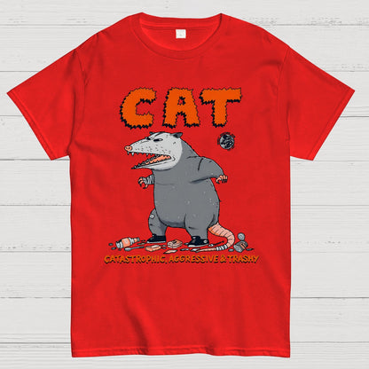 Cat Catastrophic Aggressive Trashy Geek T-Shirt