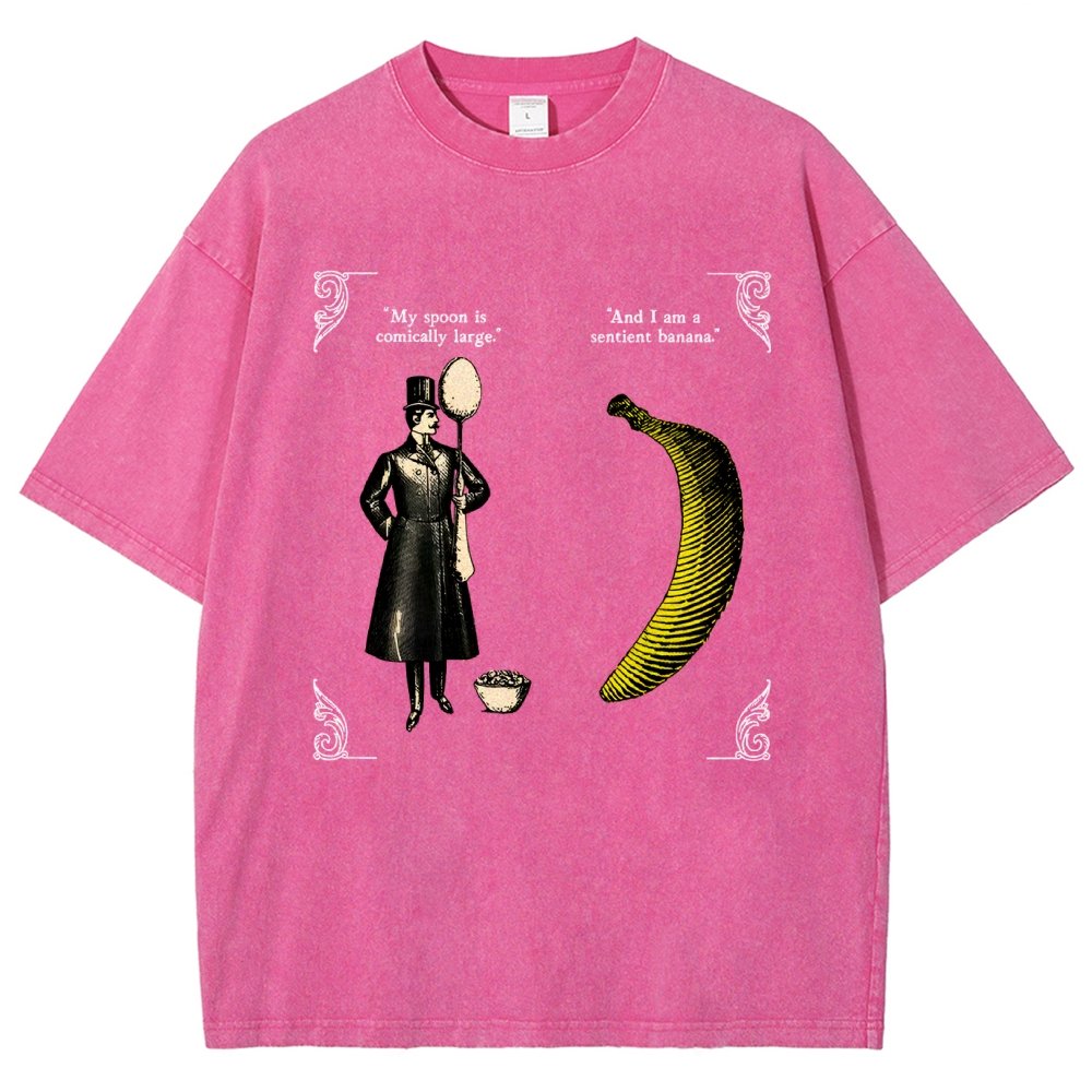 The Olde Joke Of A Big Spoon And A Banana Vintage Distressed T-shirt