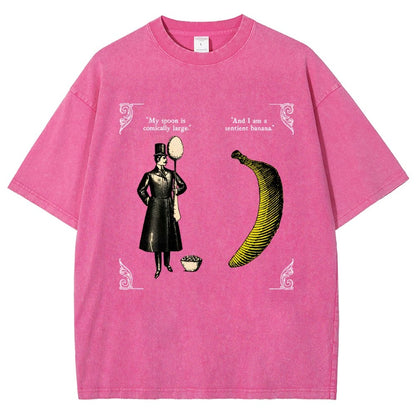The Olde Joke Of A Big Spoon And A Banana Vintage Distressed T-shirt