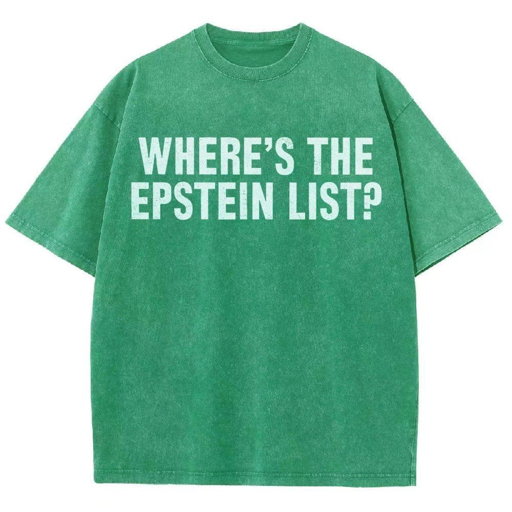 Where’s the Epstein list Vintage Distressed T-shirt