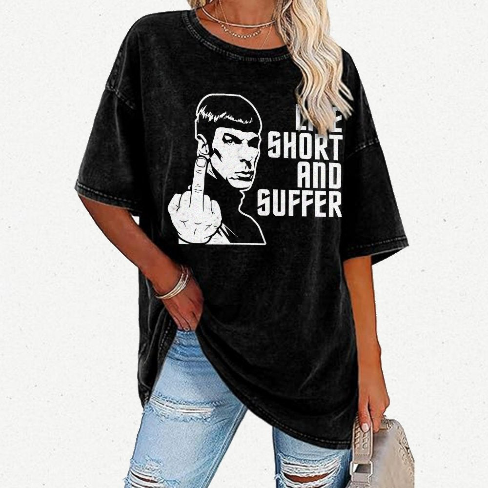 Live Short and Suffer Vintage Distressed T-shirt