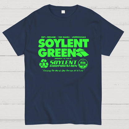 100% Organic Soylent Green Washed Geeky T-Shirt
