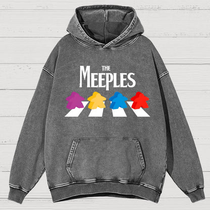 Board Gamer The Meeples, Fun Vintage Distressed Hoodie