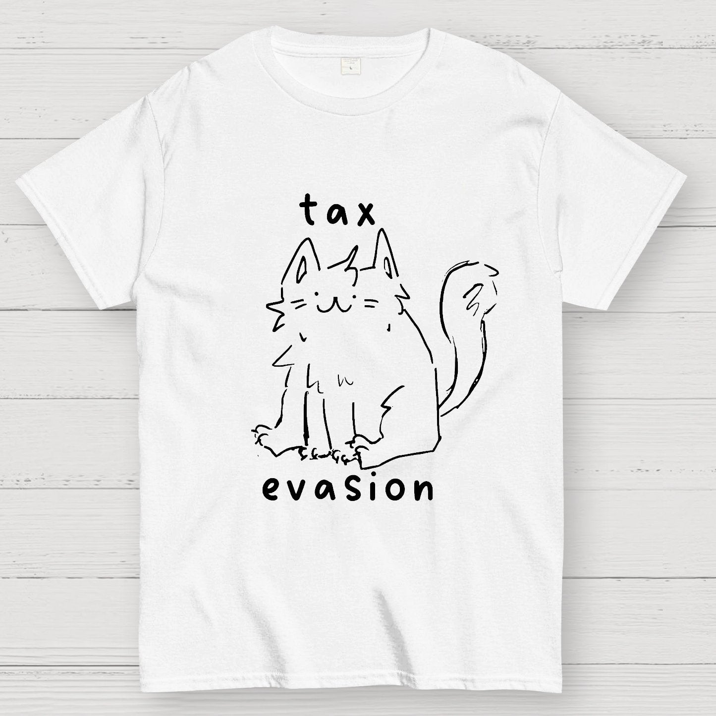 Tax Evasion Cat Geek T-Shirt