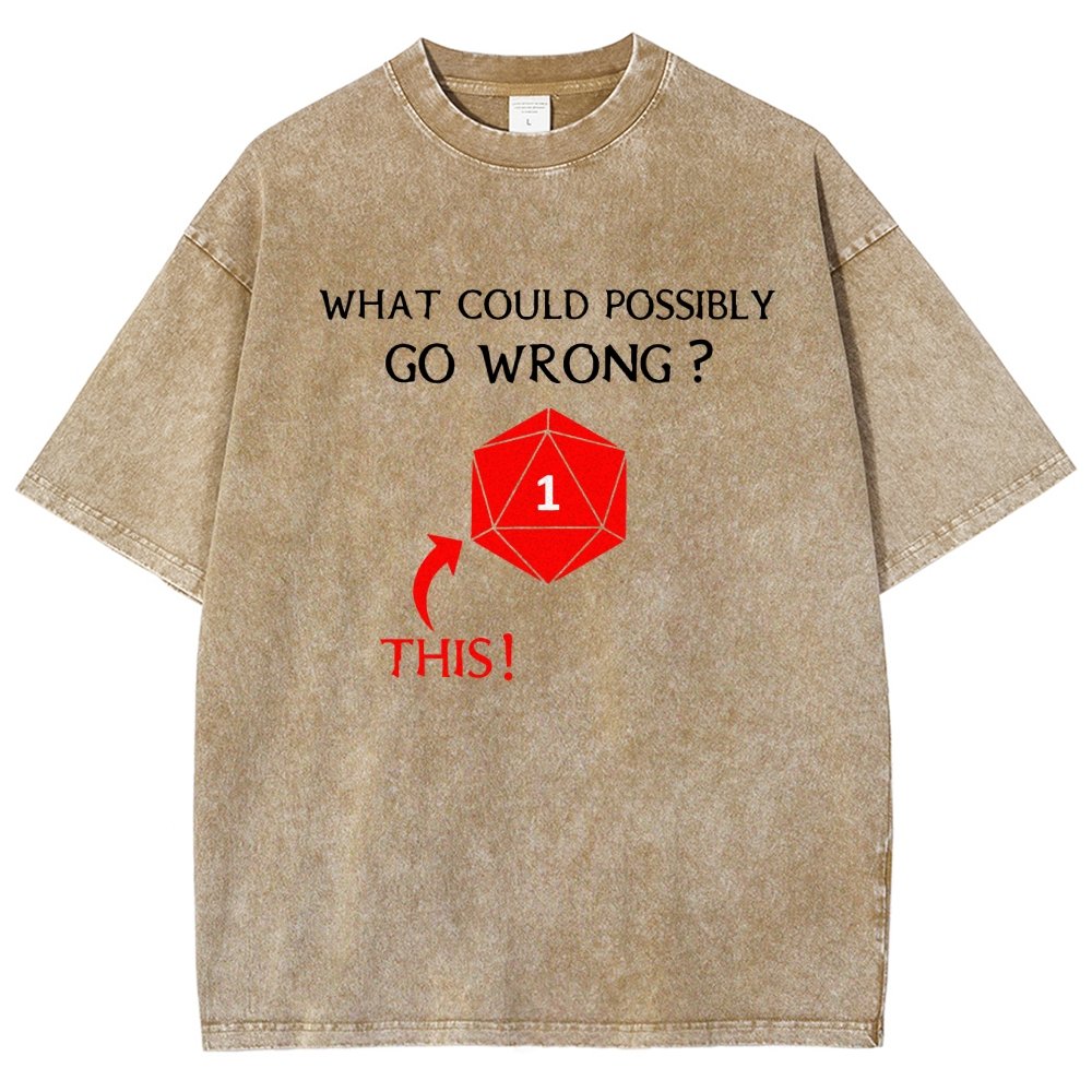 What Could Possibly Go Wrong Vintage Distressed T-shirt