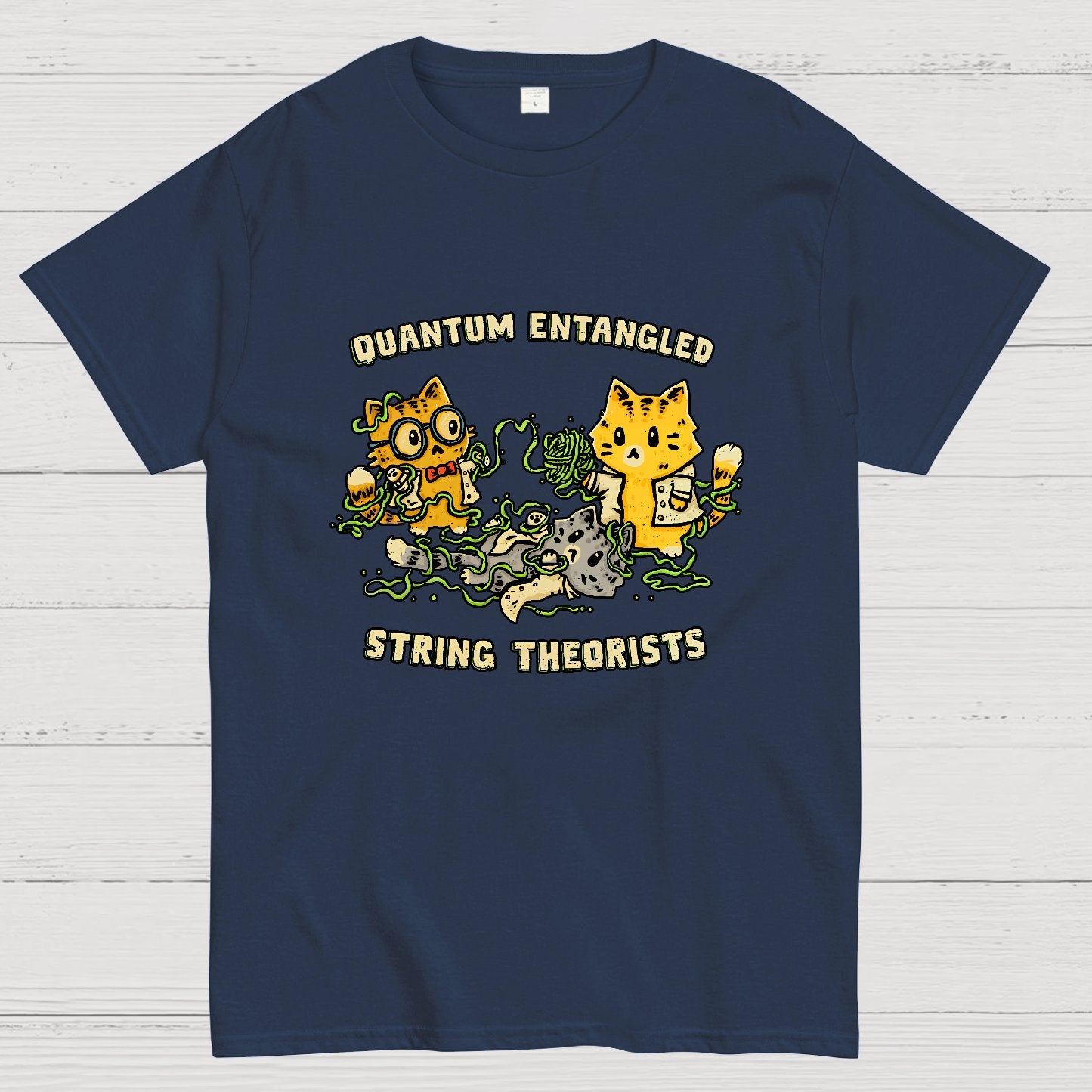 Quantum Entangled String Theorists Geek T-Shirt