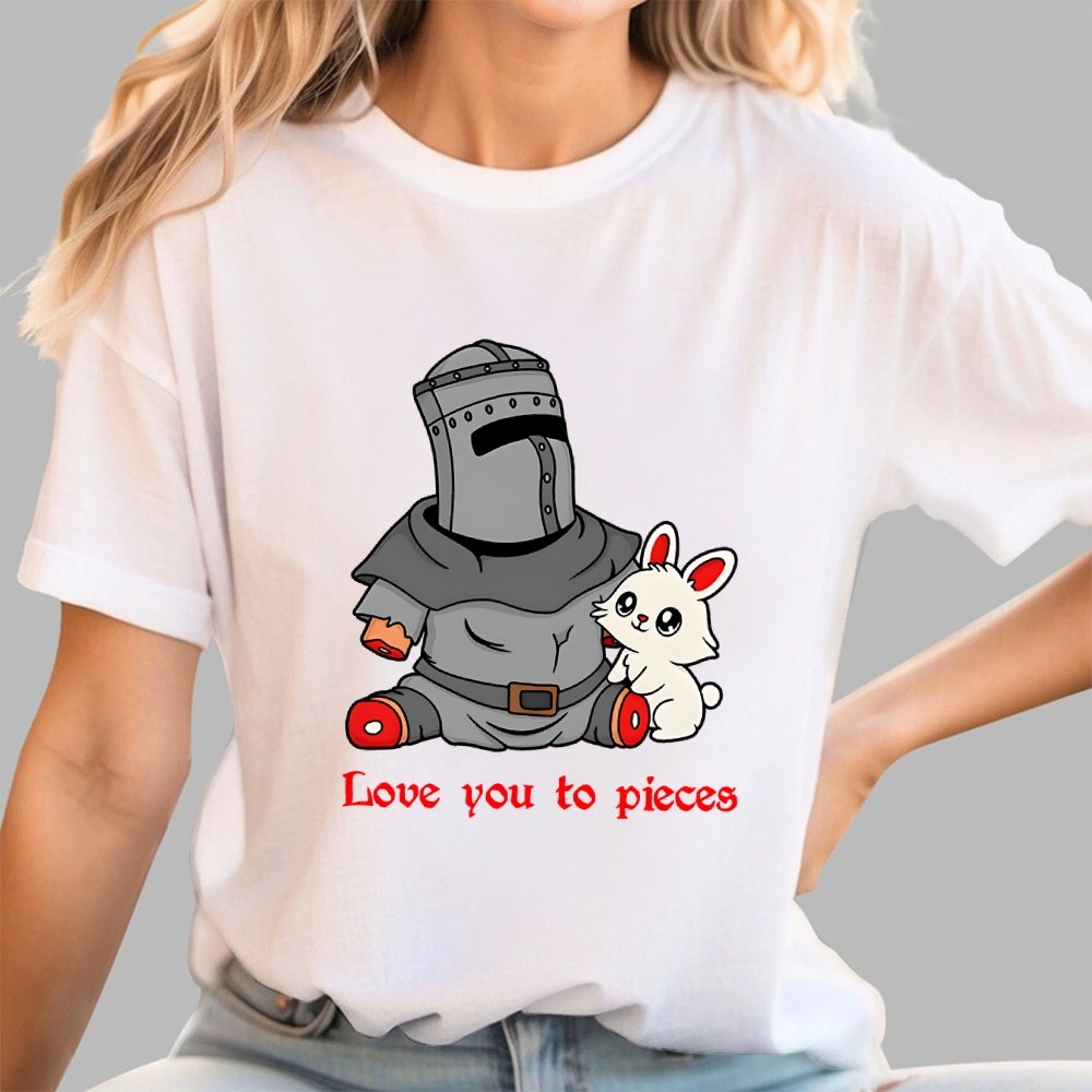 Love you to Pieces Knight and Bunny Geek T-Shirt