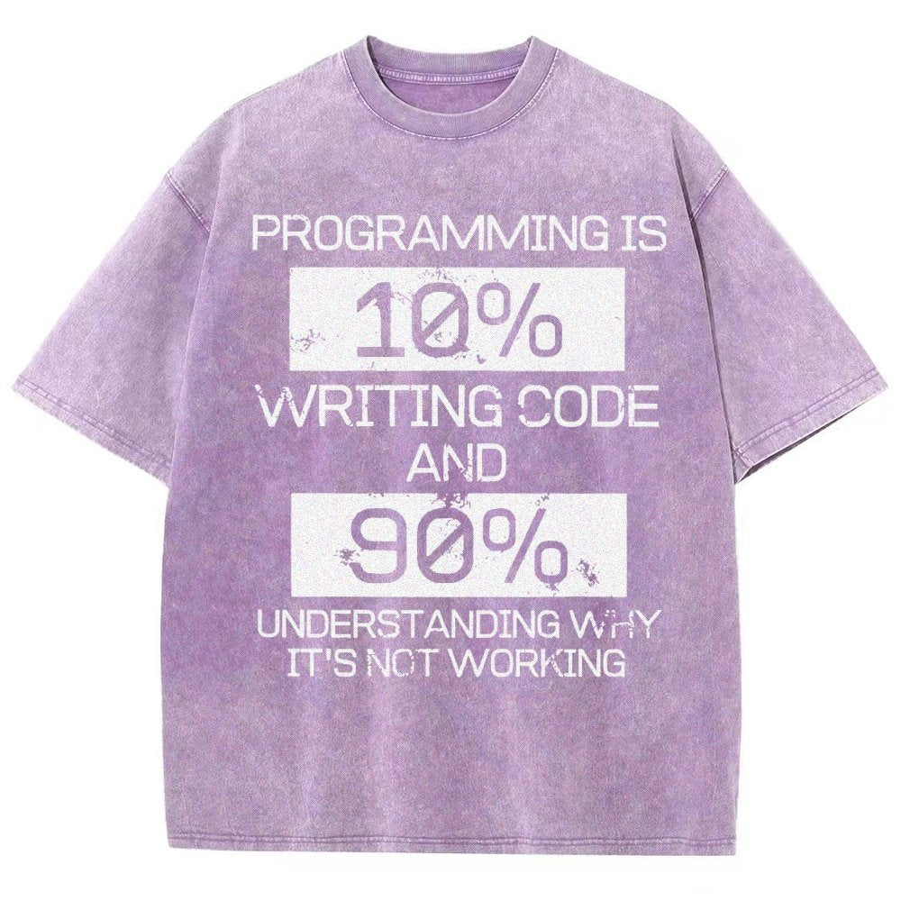 Funny Gift Programmer Computer Vintage Distressed T-shirt