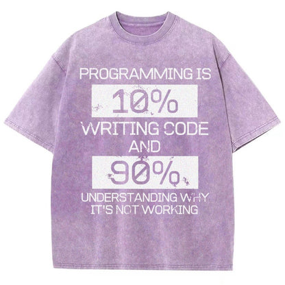 Funny Gift Programmer Computer Vintage Distressed T-shirt
