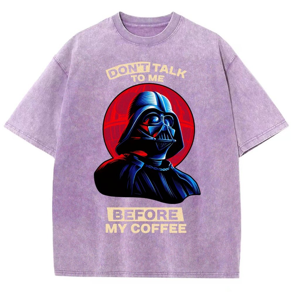 Don’t Talk to Me Before Coffee Vintage Distressed T-shirt