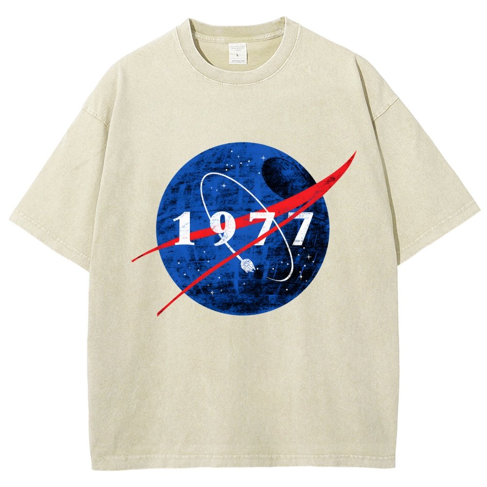 Space Force Origins 1977 Vintage Distressed T-shirt