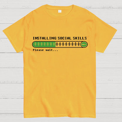 Funny Installing social skills Geek T-Shirt