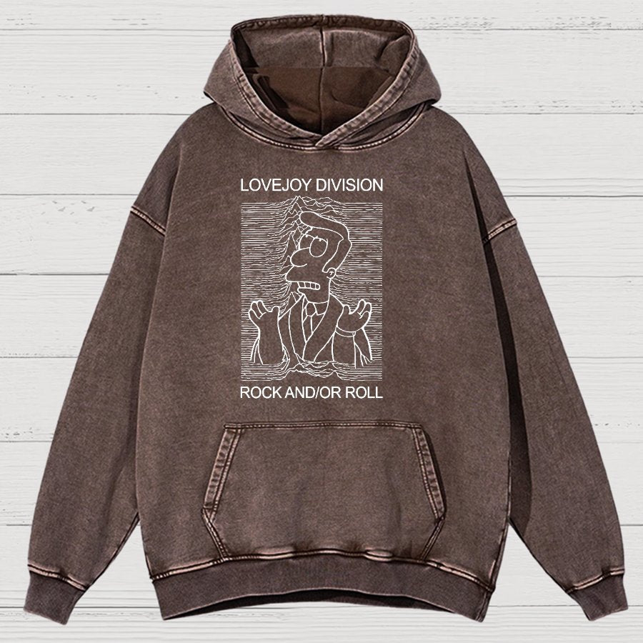 Music Joy Division Rock And/Or Roll Vintage Distressed Hoodie