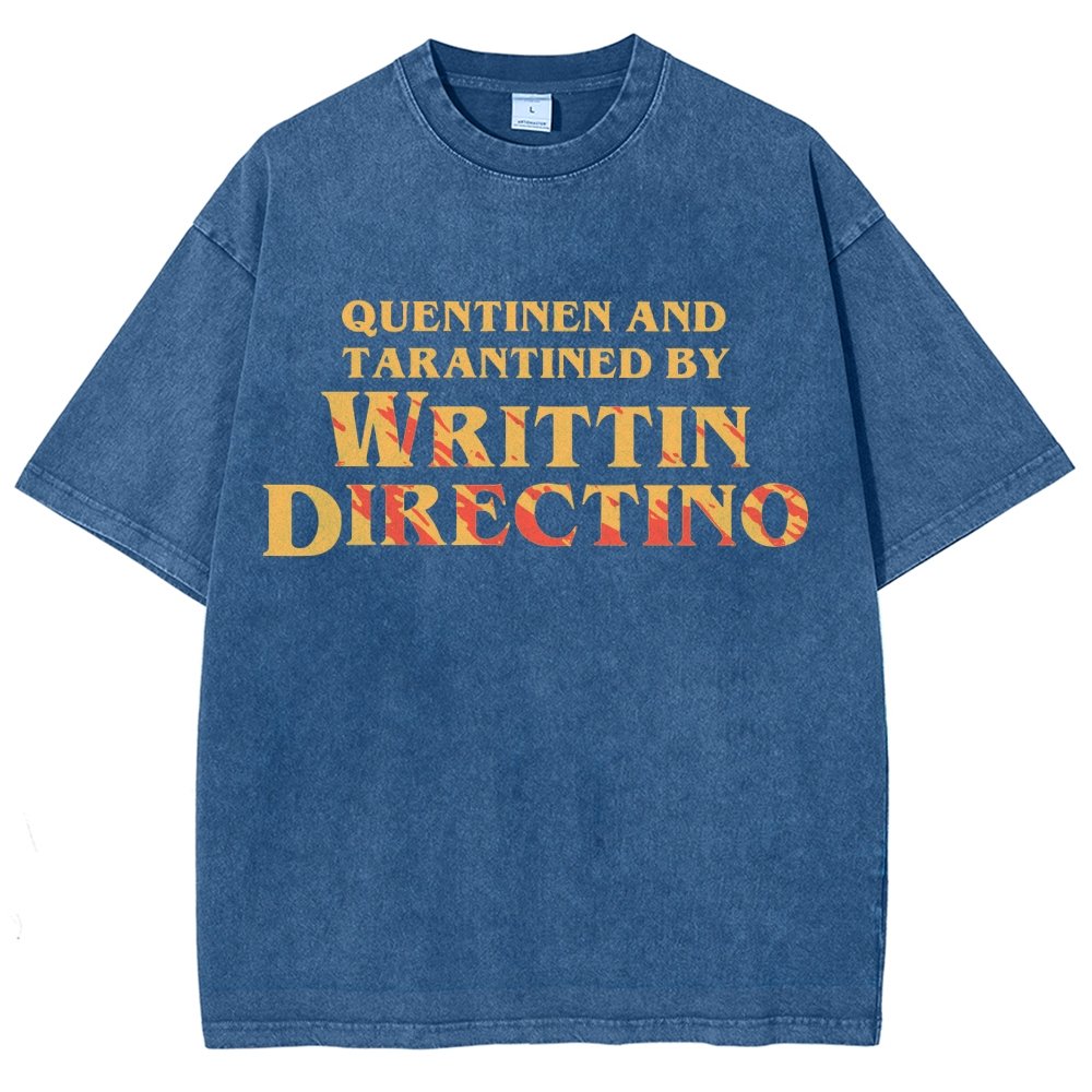 Writtin Directino Vintage Distressed T-shirt