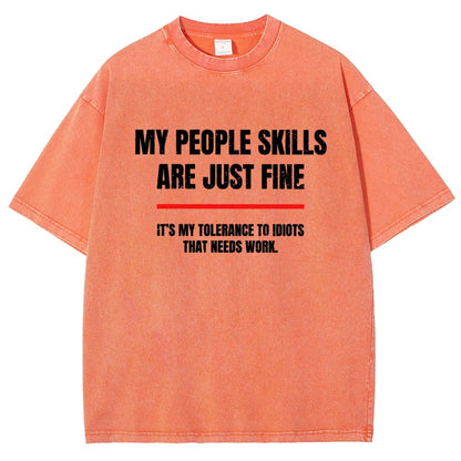 My People Skills Are Fine Vintage Distressed T-shirt