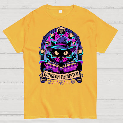 Feline Dungeon Keeper Meowster Geek T-Shirt