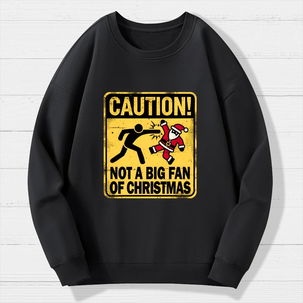 Christmas Caution Geek Cotton Sweatshirt
