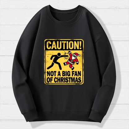 Christmas Caution Geek Cotton Sweatshirt